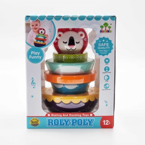 WOOPIE BABY Zabawka Sensoryczna Układanka Piramidka dla Niemowląt 6 el. WOOPIE BABY Zabawka Sensoryczna Układanka Piramidka dla Niemowląt 6 el.