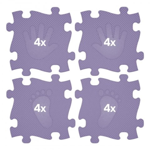 WOOPIE Mata Sensoryczna Ortopedyczna Puzzle Ręce i Nogi 16 el. - Kolor Fioletowy WOOPIE Mata Sensoryczna Ortopedyczna Puzzle Ręce i Nogi 16 el. - Kolor Fioletowy