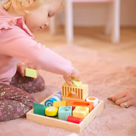 CLASSIC WORLD Drewniane Klocki Sensoryczne 7 Funkcji Układanka Multifunkcyjna Kształty Dźwięk MONTESSORI 14 el. CLASSIC WORLD Drewniane Klocki Sensoryczne 7 Funkcji Układanka Multifunkcyjna Kształty Dźwięk MONTESSORI 14 el.