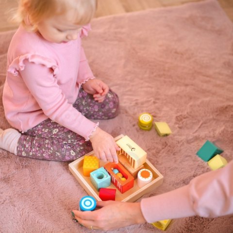 CLASSIC WORLD Drewniane Klocki Sensoryczne 7 Funkcji Układanka Multifunkcyjna Kształty Dźwięk MONTESSORI 14 el. CLASSIC WORLD Drewniane Klocki Sensoryczne 7 Funkcji Układanka Multifunkcyjna Kształty Dźwięk MONTESSORI 14 el.