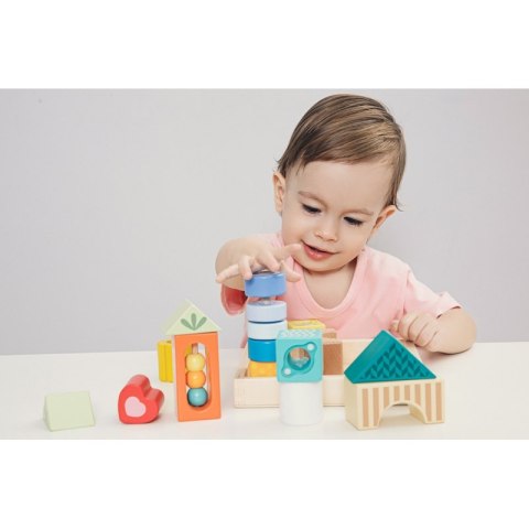 CLASSIC WORLD Drewniane Klocki Sensoryczne 7 Funkcji Układanka Multifunkcyjna Kształty Dźwięk MONTESSORI 14 el. CLASSIC WORLD Drewniane Klocki Sensoryczne 7 Funkcji Układanka Multifunkcyjna Kształty Dźwięk MONTESSORI 14 el.