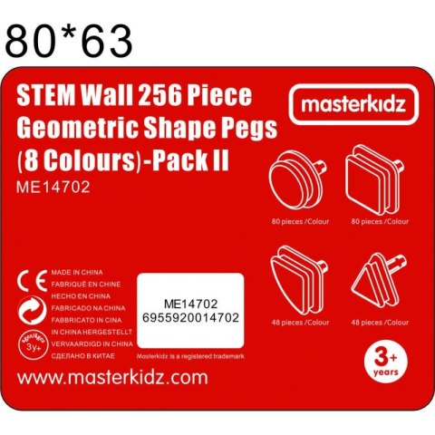 MASTERKIDZ Geometryczne Elementy Tablic 256 szt MASTERKIDZ Geometryczne Elementy Tablic 256 szt