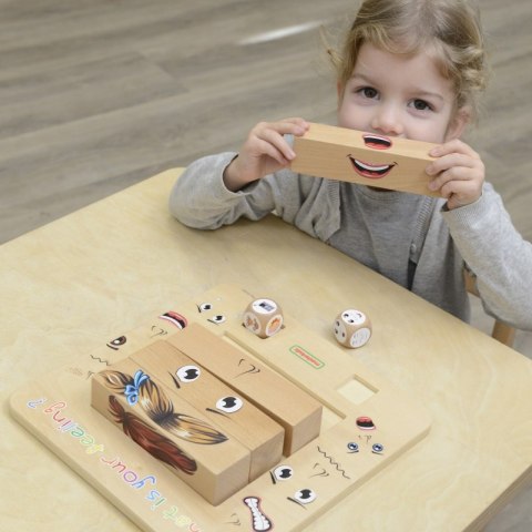 MASTERKIDZ Nauka Emocji Gra Drewniana Montessori MASTERKIDZ Nauka Emocji Gra Drewniana Montessori