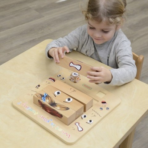 MASTERKIDZ Nauka Emocji Gra Drewniana Montessori MASTERKIDZ Nauka Emocji Gra Drewniana Montessori