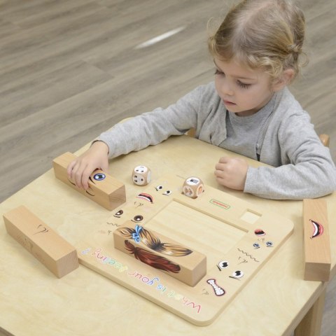 MASTERKIDZ Nauka Emocji Gra Drewniana Montessori MASTERKIDZ Nauka Emocji Gra Drewniana Montessori