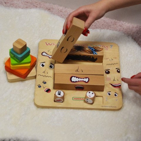 MASTERKIDZ Nauka Emocji Gra Drewniana Montessori MASTERKIDZ Nauka Emocji Gra Drewniana Montessori