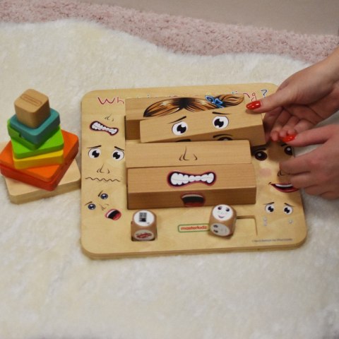 MASTERKIDZ Nauka Emocji Gra Drewniana Montessori MASTERKIDZ Nauka Emocji Gra Drewniana Montessori