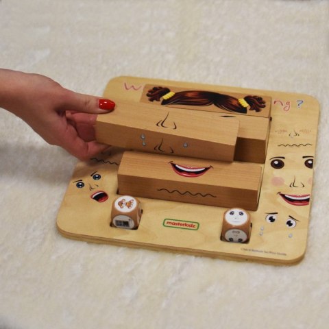 MASTERKIDZ Nauka Emocji Gra Drewniana Montessori MASTERKIDZ Nauka Emocji Gra Drewniana Montessori