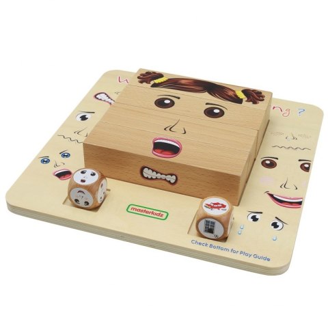 MASTERKIDZ Nauka Emocji Gra Drewniana Montessori MASTERKIDZ Nauka Emocji Gra Drewniana Montessori