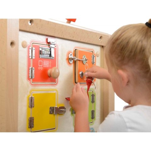 MASTERKIDZ Nauka Otwierania i Zamykania Zamków Ścienna Tablica Manipulacyjna MASTERKIDZ Nauka Otwierania i Zamykania Zamków Ścienna Tablica Manipulacyjna