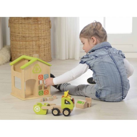 MASTERKIDZ Stacja Sortowania Śmieci I Recyklingu Drewniana Makieta MASTERKIDZ Stacja Sortowania Śmieci I Recyklingu Drewniana Makieta