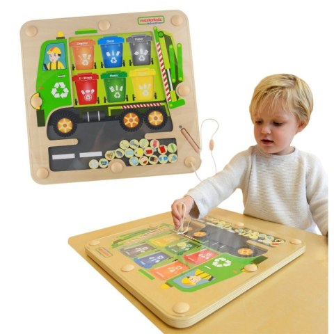 MASTERKIDZ Tablica Magnetyczna Segregowanie Odpadów Ciężarówka do Recyklingu Montessori MASTERKIDZ Tablica Magnetyczna Segregowanie Odpadów Ciężarówka do Recyklingu Montessori