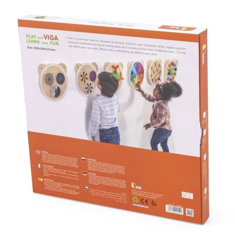 VIGA Drewniana Tablica Kolory Certyfikat FSC Montessori VIGA Drewniana Tablica Kolory Certyfikat FSC Montessori