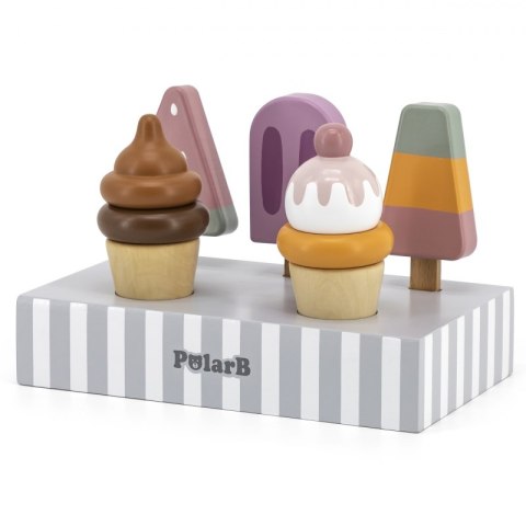 VIGA PolarB Lody na Patyku ze Stojakiem 5 szt. VIGA PolarB Lody na Patyku ze Stojakiem 5 szt.