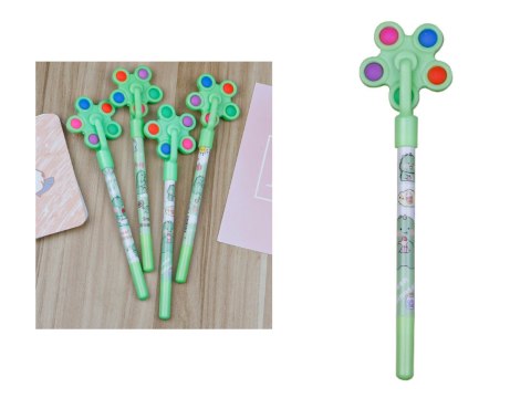 Długopis 12szt. ze spinerem, pop it z czarnym wkładem 18,6 cm DXU-119 Długopis 12szt. ze spinerem, pop it z czarnym wkładem 18,6 cm DXU-119