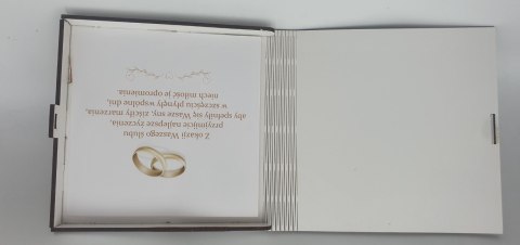 Pudełko na pieniądze 16 x 16cm kwadrat W DNIU ŚLUBU Złote Serce 3308-SE Pudełko na pieniądze 16 x 16cm kwadrat W DNIU ŚLUBU Złote Serce 3308-SE