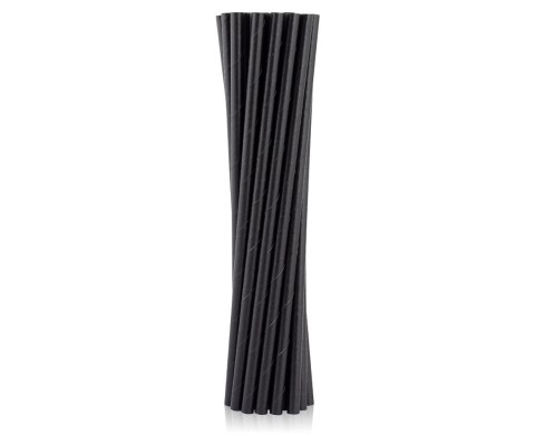 Słomki papierowe 8 x 252mm czarne 200 szt. RP-CZSH Słomki papierowe 8 x 252mm czarne 200 szt. RP-CZSH