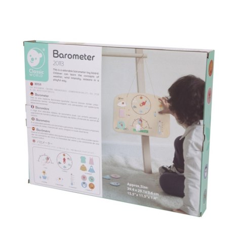 CLASSIC WORLD Tablica Edukacyjna Barometr Nauka dla Dzieci Stacja Pogodowa Wiatr Temperatura 9 el. CLASSIC WORLD Tablica Edukacyjna Barometr Nauka dla Dzieci Stacja Pogodowa Wiatr Temperatura 9 el.