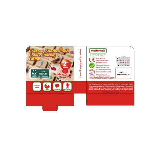 MASTERKIDZ Gra Dopasuj Cienie Łączenie w Pary Rozpoznawanie Przedmiotów Montessori MASTERKIDZ Gra Dopasuj Cienie Łączenie w Pary Rozpoznawanie Przedmiotów Montessori