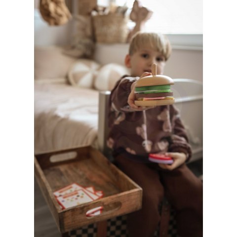 WOOPIE GREEN Drewniany Burger Restauracja Układanka dla Dzieci 15 el. Certyfikat FSC WOOPIE GREEN Drewniany Burger Restauracja Układanka dla Dzieci 15 el. Certyfikat FSC