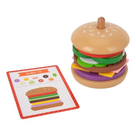WOOPIE GREEN Drewniany Burger Restauracja Układanka dla Dzieci 15 el. Certyfikat FSC WOOPIE GREEN Drewniany Burger Restauracja Układanka dla Dzieci 15 el. Certyfikat FSC