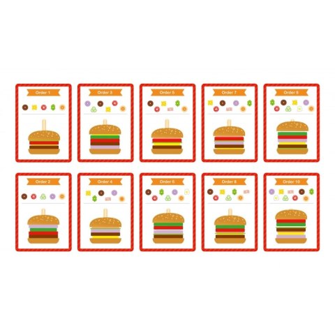 WOOPIE GREEN Drewniany Burger Restauracja Układanka dla Dzieci 15 el. Certyfikat FSC WOOPIE GREEN Drewniany Burger Restauracja Układanka dla Dzieci 15 el. Certyfikat FSC