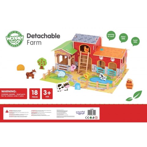 WOOPIE GREEN Mega Farma Figurki Zwierząt Stajnia Obora Kurnik 18 el. WOOPIE GREEN Mega Farma Figurki Zwierząt Stajnia Obora Kurnik 18 el.
