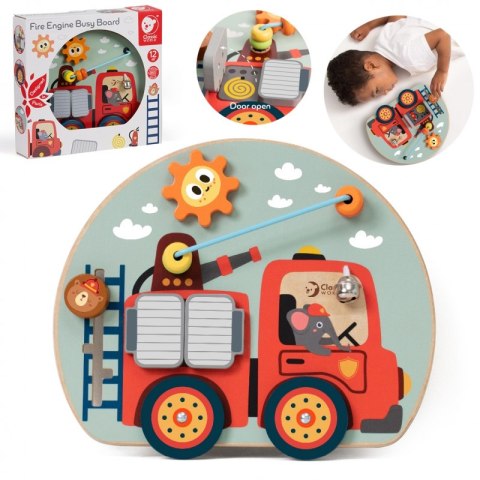 CLASSSIC WORLD Tablica Manipulacyjna Wielofunkcyjna 6w1 Straż CLASSSIC WORLD Tablica Manipulacyjna Wielofunkcyjna 6w1 Straż