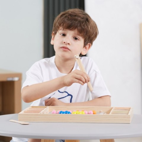 VIGA Drewniana Gra Kulki Złap i Dopasuj Układanka Montessori VIGA Drewniana Gra Kulki Złap i Dopasuj Układanka Montessori