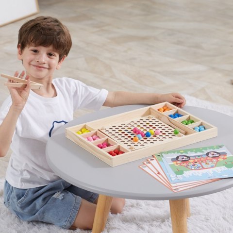 VIGA Drewniana Gra Kulki Złap i Dopasuj Układanka Montessori VIGA Drewniana Gra Kulki Złap i Dopasuj Układanka Montessori