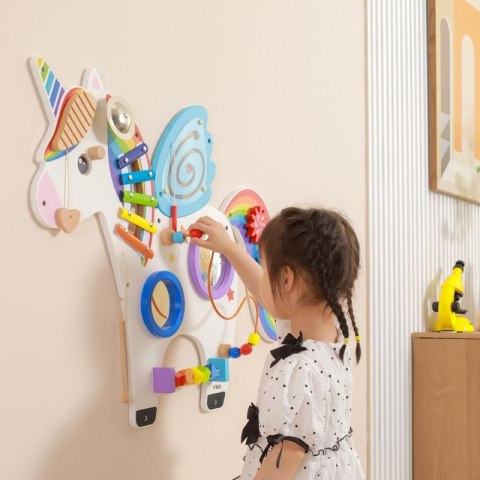VIGA Drewniana Tablica Sensoryczna Manipulacyjna Jednorożec Certyfikat FSC Montessori VIGA Drewniana Tablica Sensoryczna Manipulacyjna Jednorożec Certyfikat FSC Montessori