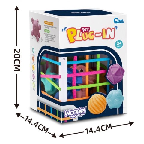 WOOPIE Elastyczna Kostka Sensoryczna Sorter dla Dzieci Kolorowe Dinozaury 6 el. WOOPIE Elastyczna Kostka Sensoryczna Sorter dla Dzieci Kolorowe Dinozaury 6 el.
