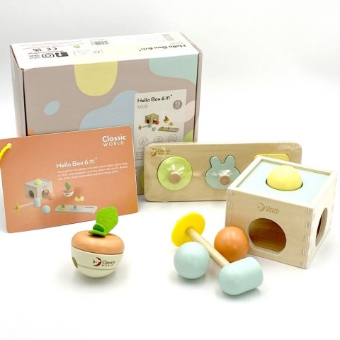CLASSIC WORLD Pastelowy Zestaw Edukacyjny dla Dzieci Box od 6 do 12 miesiąca CLASSIC WORLD Pastelowy Zestaw Edukacyjny dla Dzieci Box od 6 do 12 miesiąca