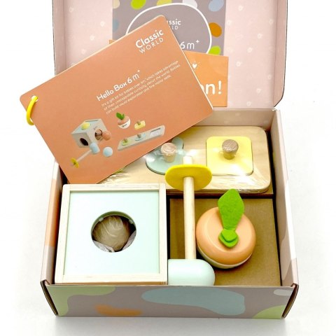 CLASSIC WORLD Pastelowy Zestaw Edukacyjny dla Dzieci Box od 6 do 12 miesiąca CLASSIC WORLD Pastelowy Zestaw Edukacyjny dla Dzieci Box od 6 do 12 miesiąca