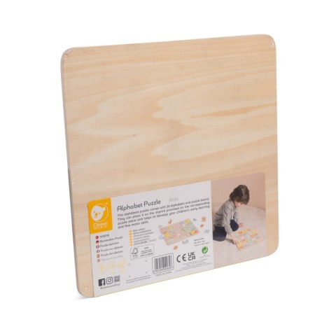 CLASSIC WORLD Drewniane Puzzle Montessori Układanka Nauka Alfabetu Liter Słów 27 el. CLASSIC WORLD Drewniane Puzzle Montessori Układanka Nauka Alfabetu Liter Słów 27 el.