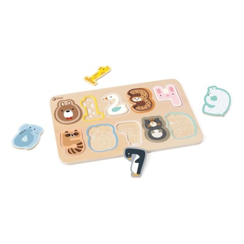 CLASSIC WORLD Drewniane Puzzle Numeryczne Cyferki Montessori 11 el. CLASSIC WORLD Drewniane Puzzle Numeryczne Cyferki Montessori 11 el.