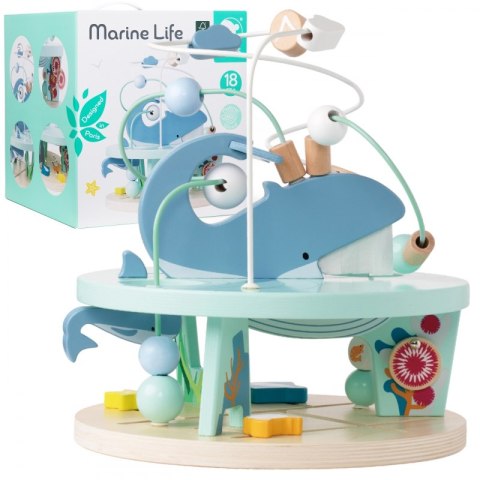 CLASSIC WORLD Drewniany Edukacyjny Labirynt Przeplatanka Życie Morskie 18m+ CLASSIC WORLD Drewniany Edukacyjny Labirynt Przeplatanka Życie Morskie 18m+