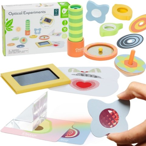 CLASSIC WORLD Eksperymenty Optyczne Zestaw Sensoryczny Trening Zmysłów 16 el. CLASSIC WORLD Eksperymenty Optyczne Zestaw Sensoryczny Trening Zmysłów 16 el.