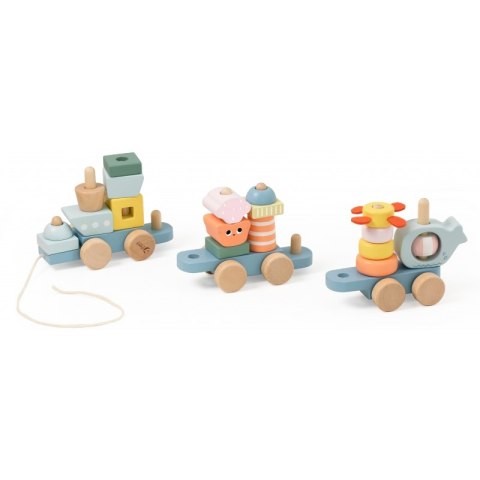 CLASSIC WORLD Montessori Kolejka Ocean Drewniana Układanka CLASSIC WORLD Montessori Kolejka Ocean Drewniana Układanka