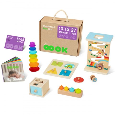 TOOKY TOY Box Pudełko XXL Montessori Edukacyjne 6w1 Sensoryczne 13-15 Mies TOOKY TOY Box Pudełko XXL Montessori Edukacyjne 6w1 Sensoryczne 13-15 Mies