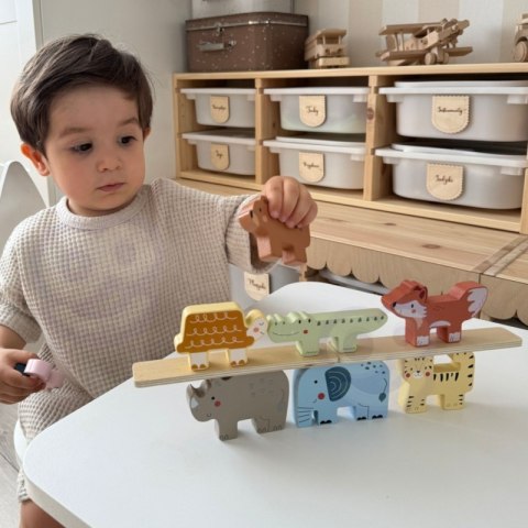 TOOKY TOY Drewniane Klocki Układanka Zwierzątka Montessori 9 el. TOOKY TOY Drewniane Klocki Układanka Zwierzątka Montessori 9 el.