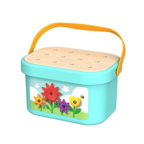 TOOKY TOY Układanka Montessori Kołki w Pudełku Stosy Nawlekanka TOOKY TOY Układanka Montessori Kołki w Pudełku Stosy Nawlekanka