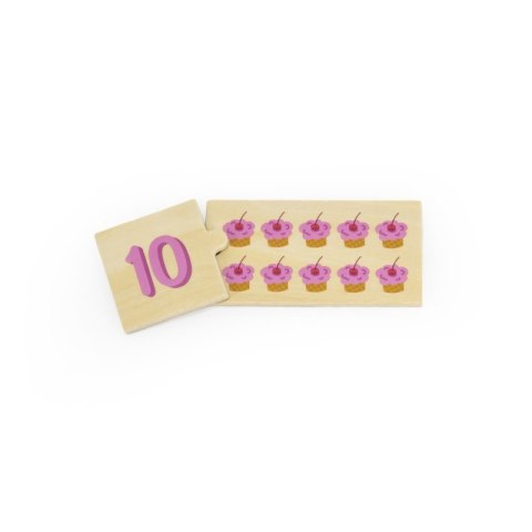 VIGA Zestaw Drewniane Puzzle Dopasuj Liczby Układanka Montessori VIGA Zestaw Drewniane Puzzle Dopasuj Liczby Układanka Montessori