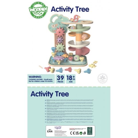 WOOPIE GREEN Drzewko Aktywności Kulodrom Montessori 4w1 FSC WOOPIE GREEN Drzewko Aktywności Kulodrom Montessori 4w1 FSC