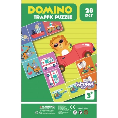 WOOPIE Gra Edukacyjna Transport Zwierzęta Puzzle Domino Montessori WOOPIE Gra Edukacyjna Transport Zwierzęta Puzzle Domino Montessori