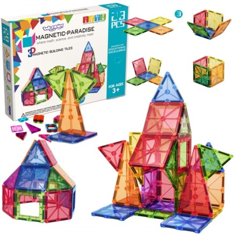 WOOPIE Magnetyczne Klocki Konstrukcyjne Montessori 3D WOOPIE Magnetyczne Klocki Konstrukcyjne Montessori 3D