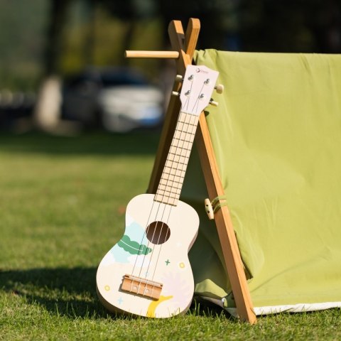 CLASSIC WORLD Drewniane Ukulele Gitara dla Dzieci Różowa CLASSIC WORLD Drewniane Ukulele Gitara dla Dzieci Różowa