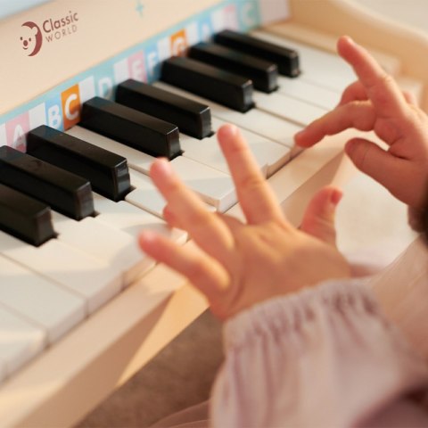 CLASSIC WORLD Pianino Muzyczne dla Dzieci Nauka Gry + Książeczka CLASSIC WORLD Pianino Muzyczne dla Dzieci Nauka Gry + Książeczka