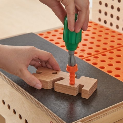 MASTERKIDZ Drewniany Warsztat XXL Montessori STEM z Narzędziami MASTERKIDZ Drewniany Warsztat XXL Montessori STEM z Narzędziami