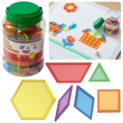 MASTERKIDZ Zestaw Klocki Montessori Tangram Mozaika 140 el. MASTERKIDZ Zestaw Klocki Montessori Tangram Mozaika 140 el.